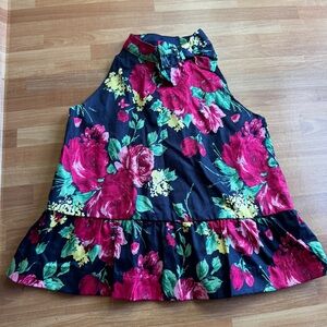 Janie and jack floral sleeveless dress size 18-24 months cotton Hawaiian
